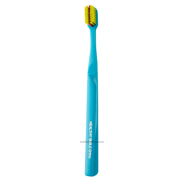 Healthy Smile Ortho Medium Orthodontic Toothbrush, Blue